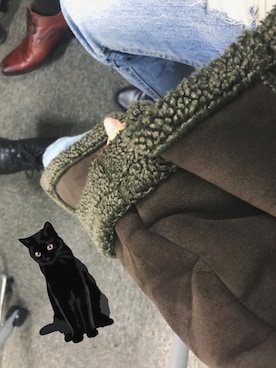 「大学」｜ねこうちゃさん（レディース・157cm）の冬コーディネート