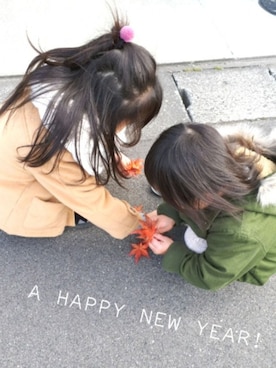 「happynewyear」｜「アイテム（その他）」を使った、merorons さん（キッズ・120cm）の冬コーディネート