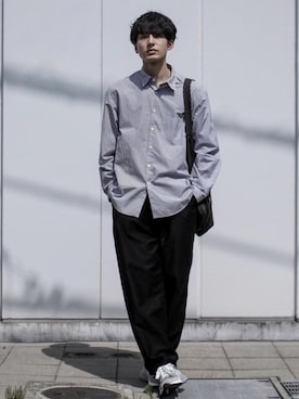 「DIGAWEL（ディガウェル）のアイテム（トップス）」を使った、_ryo_さん（メンズ・180cm）の春コーディネート