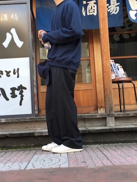 「REIGNING CHAMP（レイニングチャンプ）のアイテム（帽子）」を使った、ゆさん（メンズ・173cm）の秋コーディネート