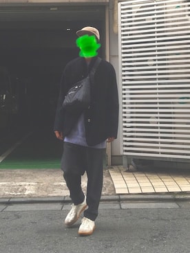 「ジャーマントレーナー」｜「アイテム（スタジャン）」を使った、ゆさん（メンズ・172cm）の秋コーディネート
