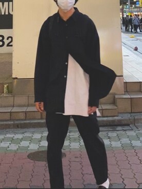 「WhoWhat（フーワット）のアイテム（トップス）」を使った、ゆさん（メンズ・172cm）の春コーディネート