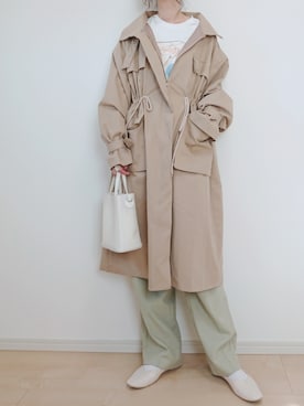 「DHOLIC（ディーホリック）のアイテム（その他アウター）」を使った、yu.さん（レディース・165cm）の冬コーディネート