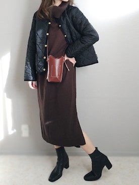 yu.さん（レディース・165cm）の冬コーディネート