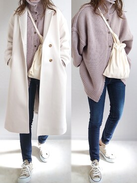 yu.さん（レディース・165cm）の冬コーディネート