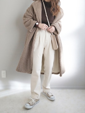 「Orobianco（オロビアンコ）のアイテム（腕時計）」を使った、yu.さん（レディース・165cm）の冬コーディネート