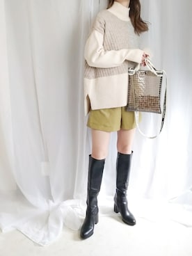 「CLAIRE（クレア）のアイテム」を使った、yu.さん（レディース・165cm）の冬コーディネート