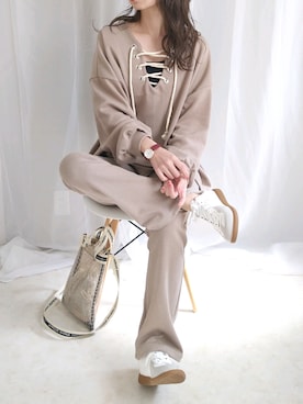 「Orobianco（オロビアンコ）のアイテム（腕時計）」を使った、yu.さん（レディース・165cm）の春コーディネート
