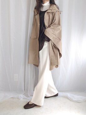 「dholic」｜「アイテム（その他アウター）」を使った、yu.さん（レディース・165cm）の春コーディネート
