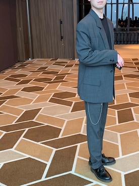 「アイテム（フォーマルスーツ/小物）」を使った、Tomさん（メンズ・180cm・20代）の秋コーディネート