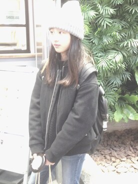 「MARC JACOBS（マークジェイコブス）のアイテム」を使った、YURAさん（キッズ・154cm）の春コーディネート