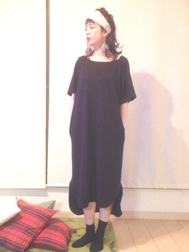 「JOURNAL STANDARD（ジャーナルスタンダード）のアイテム（ワンピース）」を使った、YURAさん（キッズ・154cm）の春コーディネート