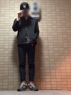 「ADAM ET ROPE'（アダムエロペ）のアイテム（ナイロンジャケット）」を使った、k-sanさん（メンズ・177cm）の秋コーディネート