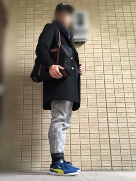 「HIBECK（ハイベック）のアイテム」を使った、k-sanさん（メンズ・177cm）の冬コーディネート