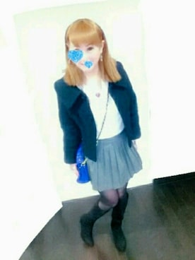 「Jocomomola（ホコモモラ）のアイテム（ジャケット/アウター）」を使った、Chi-hiさん（レディース・165cm）の冬コーディネート
