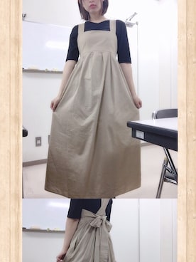 「Green Parks fuuwa（グリーンパークスフーワ）のアイテム（オールインワン・サロペット）」を使った、おすしさん（レディース・168cm）の夏コーディネート