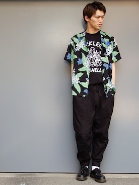 「ジョガーパンツ」｜RealjamSTAFFさん（メンズ・180cm）の春コーディネート