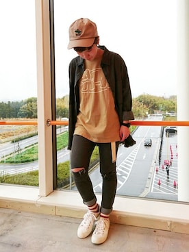 「ボーイッシュ」｜Siさん（レディース・155cm）の春コーディネート