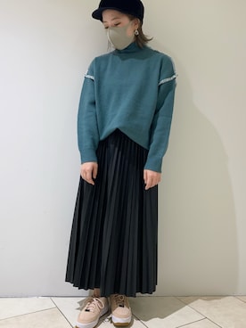 「antic rag（アンティックラグ）のアイテム」を使った、HIKOさん（レディース・154cm）の秋コーディネート
