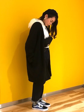 「OSMOSIS（オズモーシス）のアイテム（その他アウター）」を使った、Miporoさん（レディース・163cm）の春コーディネート