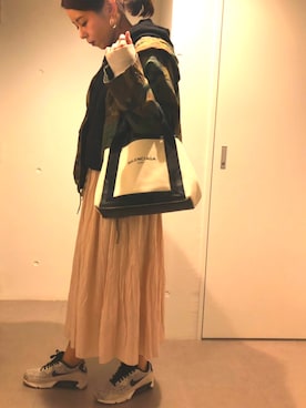「airmax」｜「アイテム（ジャケット/アウター）」を使った、Miporoさん（レディース・163cm）の春コーディネート