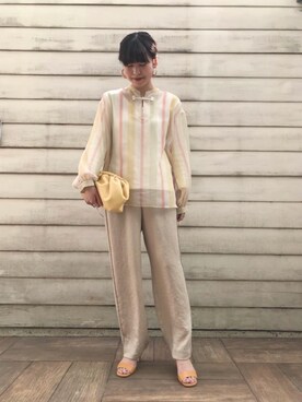 「FIORELLI（フィオレッリ）のアイテム（バッグ）」を使った、山田　オデット エ オディール スタッフさん（レディース・158cm）の春コーディネート