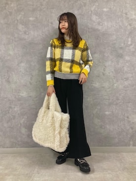 山田 オデット エ オディール スタッフさん(レディース・158cm)の冬コーディネート