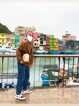 「VANS（バンズ）のアイテム（バッグ）」を使った、Zhou  Pinさん（メンズ・174cm）の春コーディネート