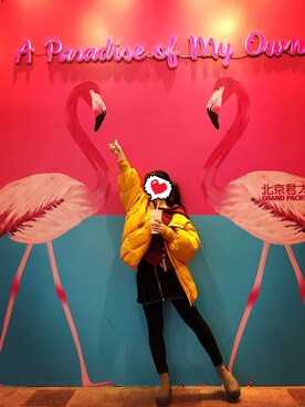 「ONLY（オンリー）のアイテム（ダウンジャケット/コート）」を使った、南鸢さん（レディース・153cm）の春コーディネート