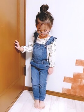 サロペット オーバーオールを使った ３歳女の子 の人気ファッションコーディネート Wear