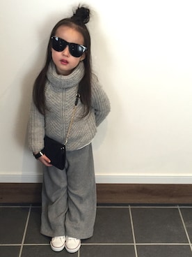 「Daniel Wellington（ダニエルウェリントン）のアイテム」を使った、noaさん（キッズ・110cm）の冬コーディネート