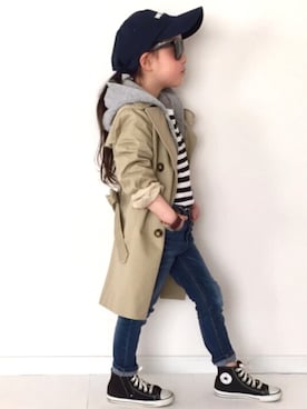 「Daniel Wellington（ダニエルウェリントン）のアイテム」を使った、noaさん（キッズ・110cm）の春コーディネート