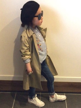 「Daniel Wellington（ダニエルウェリントン）のアイテム」を使った、noaさん（キッズ・110cm）の冬コーディネート