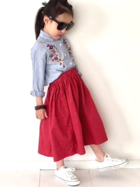 「Daniel Wellington（ダニエルウェリントン）のアイテム」を使った、noaさん（キッズ・110cm）の春コーディネート