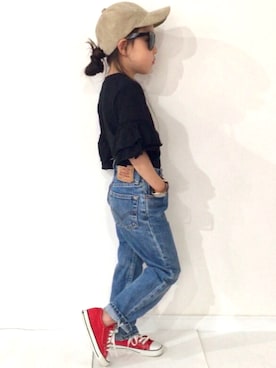 「Daniel Wellington（ダニエルウェリントン）のアイテム」を使った、noaさん（キッズ・110cm）の春コーディネート