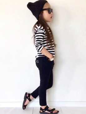 「Daniel Wellington（ダニエルウェリントン）のアイテム」を使った、noaさん（キッズ・110cm）の夏コーディネート