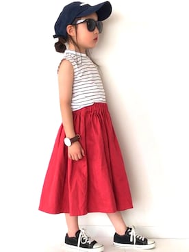 「Daniel Wellington（ダニエルウェリントン）のアイテム」を使った、noaさん（キッズ・110cm）の夏コーディネート