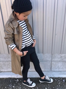 「Daniel Wellington（ダニエルウェリントン）のアイテム」を使った、noaさん（キッズ・110cm）の秋コーディネート