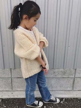 「Daniel Wellington（ダニエルウェリントン）のアイテム」を使った、noaさん（キッズ・110cm）の秋コーディネート