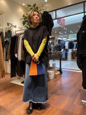 「surt（サート）のアイテム」を使った、かとぱんさん（レディース・155cm）の秋コーディネート