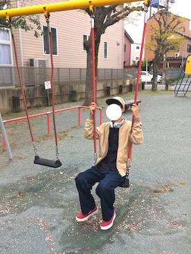 「Gramicci（グラミチ）のアイテム（キャップ）」を使った、TOMOさん（メンズ・178cm）の春コーディネート