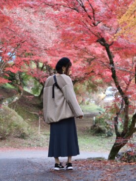 「SHEL’TTER（シェルター）のアイテム（ワンピース/ドレス）」を使った、kahoさん（レディース・164cm）の冬コーディネート