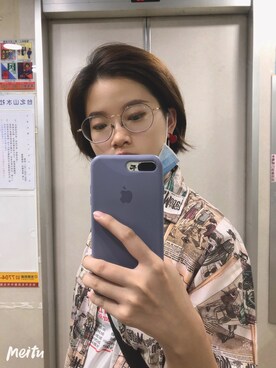 「NET（ネット）のアイテム（Tシャツ/カットソー、ホワイト系）」を使った、kiki彤さん（レディース・170cm）の秋コーディネート