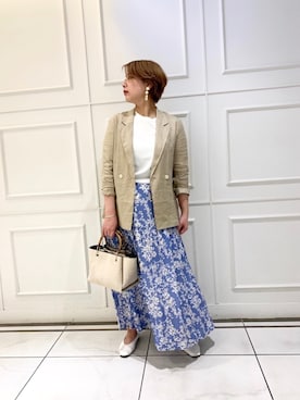 「RIVE DROITE（リヴドロワ）のアイテム（バレエシューズ）」を使った、maeさん（レディース・165cm）の春コーディネート