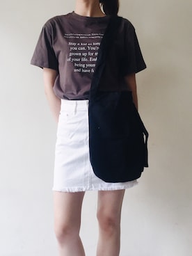 「skirt」｜「アイテム（ワンピース/ドレス）」を使った、爱下雨天1012さん（レディース・168cm）の春コーディネート