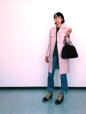 「MARNI（マルニ）のアイテム（その他アウター）」を使った、fusakoさん（レディース・163cm）の春コーディネート