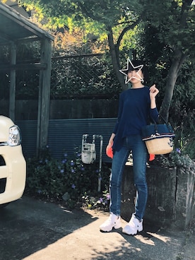 「インパクトTシャツ」｜fusakoさん（レディース・163cm）の春コーディネート