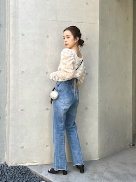 「オーガンジー」｜「アイテム（ブーツ）」を使った、ゆずさん（レディース・156cm）の冬コーディネート