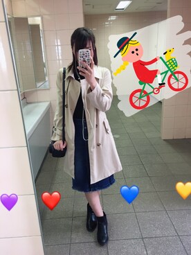 「GORGE（ゴージ）のアイテム（シューズ）」を使った、🧸さん（レディース・163cm）の春コーディネート