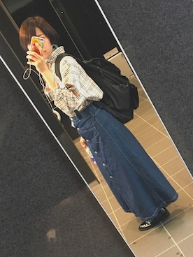「GORGE（ゴージ）のアイテム（アクセサリー）」を使った、🧸さん（レディース・163cm）の秋コーディネート